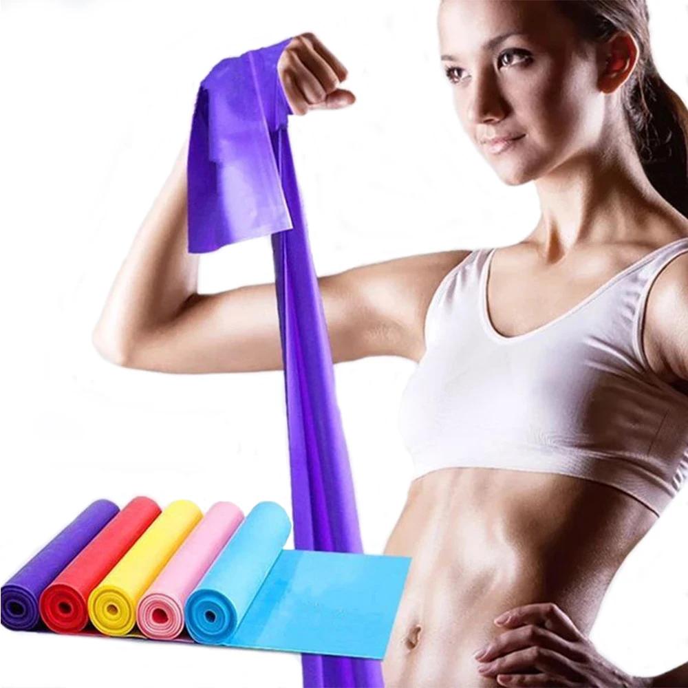 Bandes élastiques de yoga portables, pilates, cercle de hanche, extenseur, latex, tension, gym, famille, musculation, ceinture 02/10/2018
