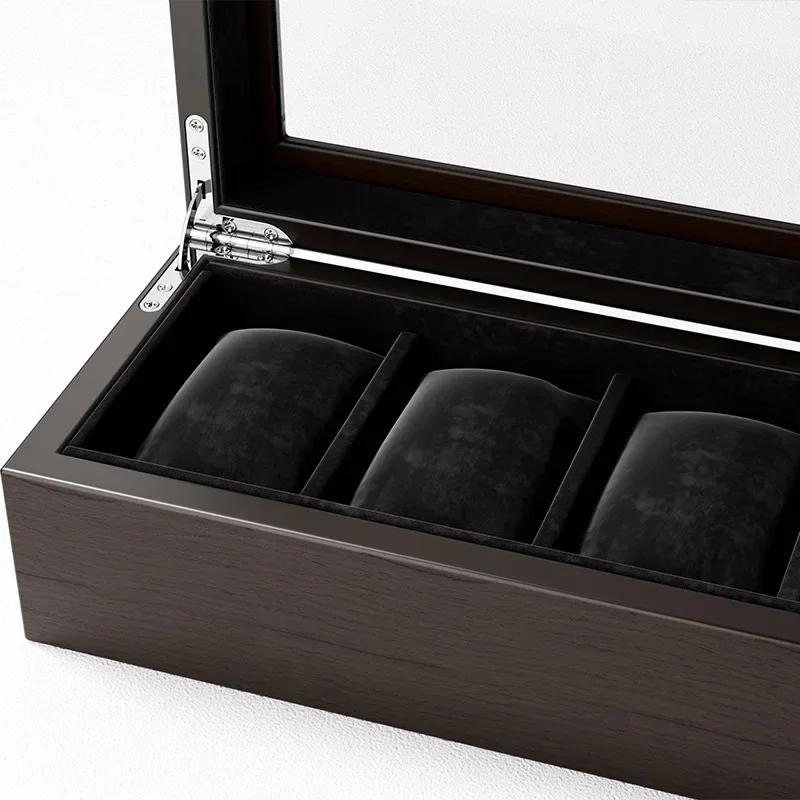 Boîte de rangement en bois pour montres mécaniques pour hommes
