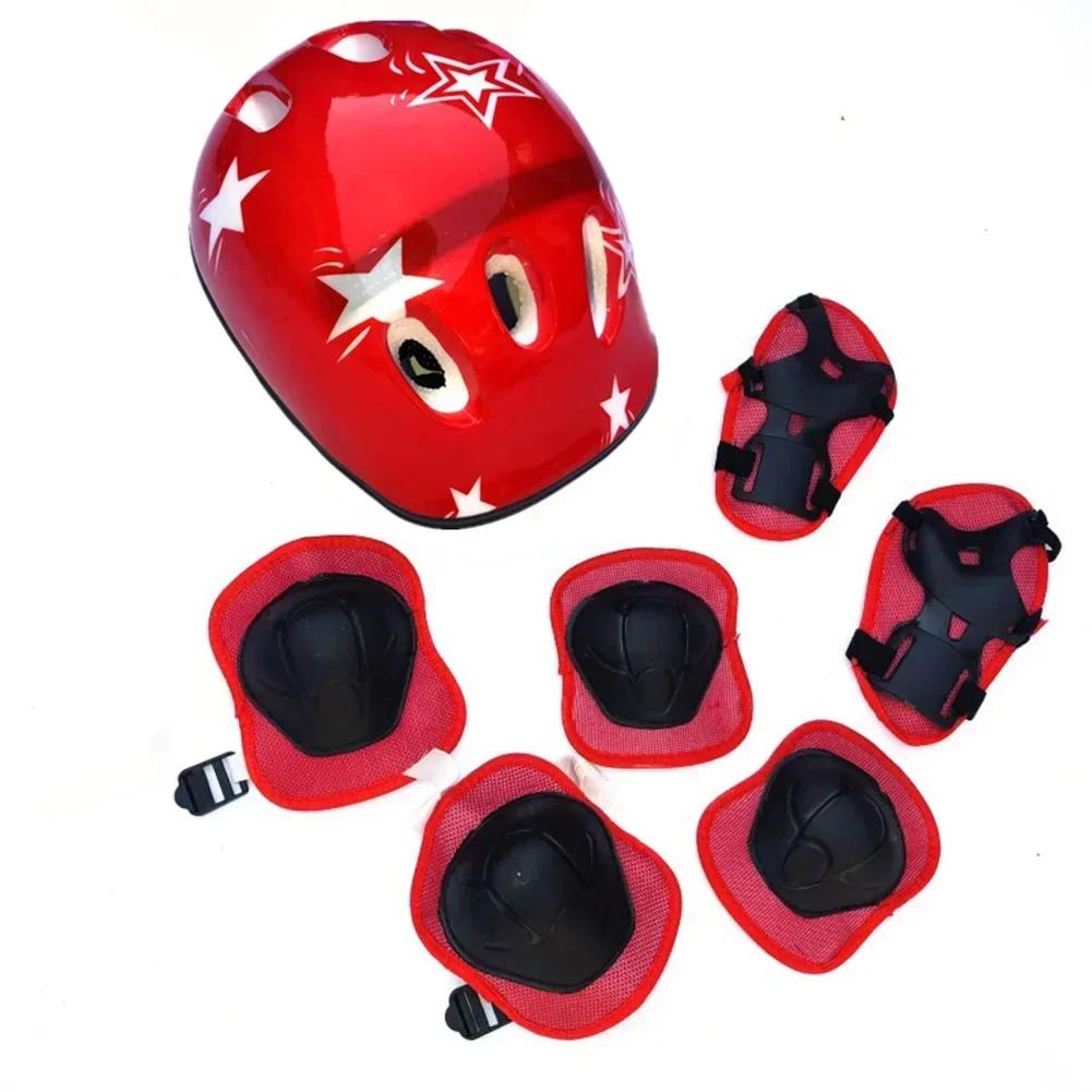 Casque de vélo pour enfants, genouillères, coudières, poignets, ensemble d'équipement de protection, vélo, planche à roulettes, scooter, patinage, tout-petit