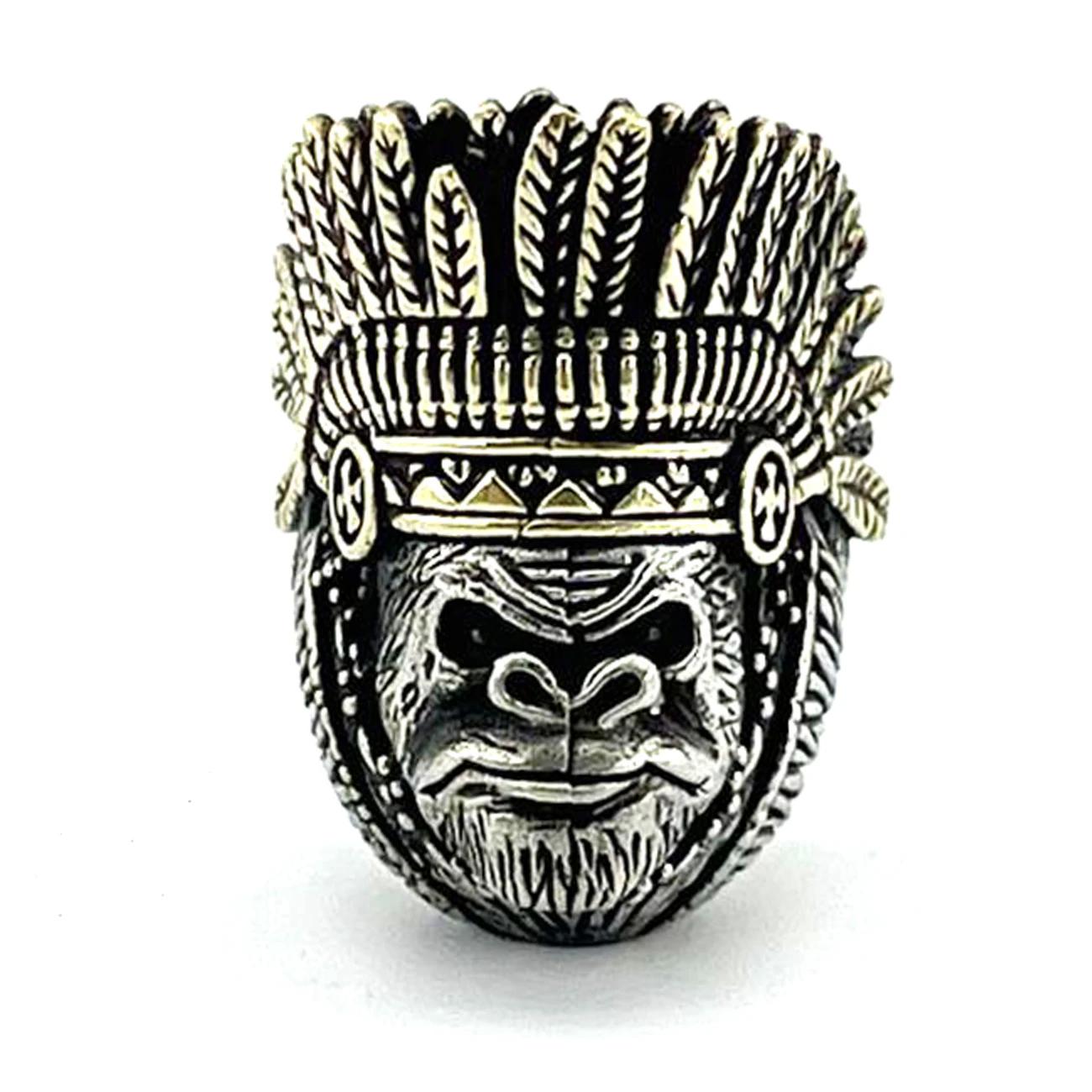 Lanière tissée de perles de couteau de figurines de Hannib en laiton