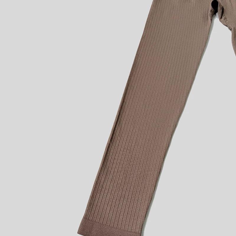 Pantalon de Yoga côtelé Sportirends pour femme - Haute extensibilité pour le Fitness et l'entraînement