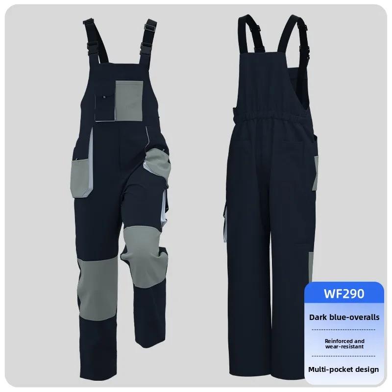 Pantalon de travail avec Logo personnalisé pour les deux sexes, salopette à grandes poches, pantalon décontracté, uniforme de Protection du travail industriel