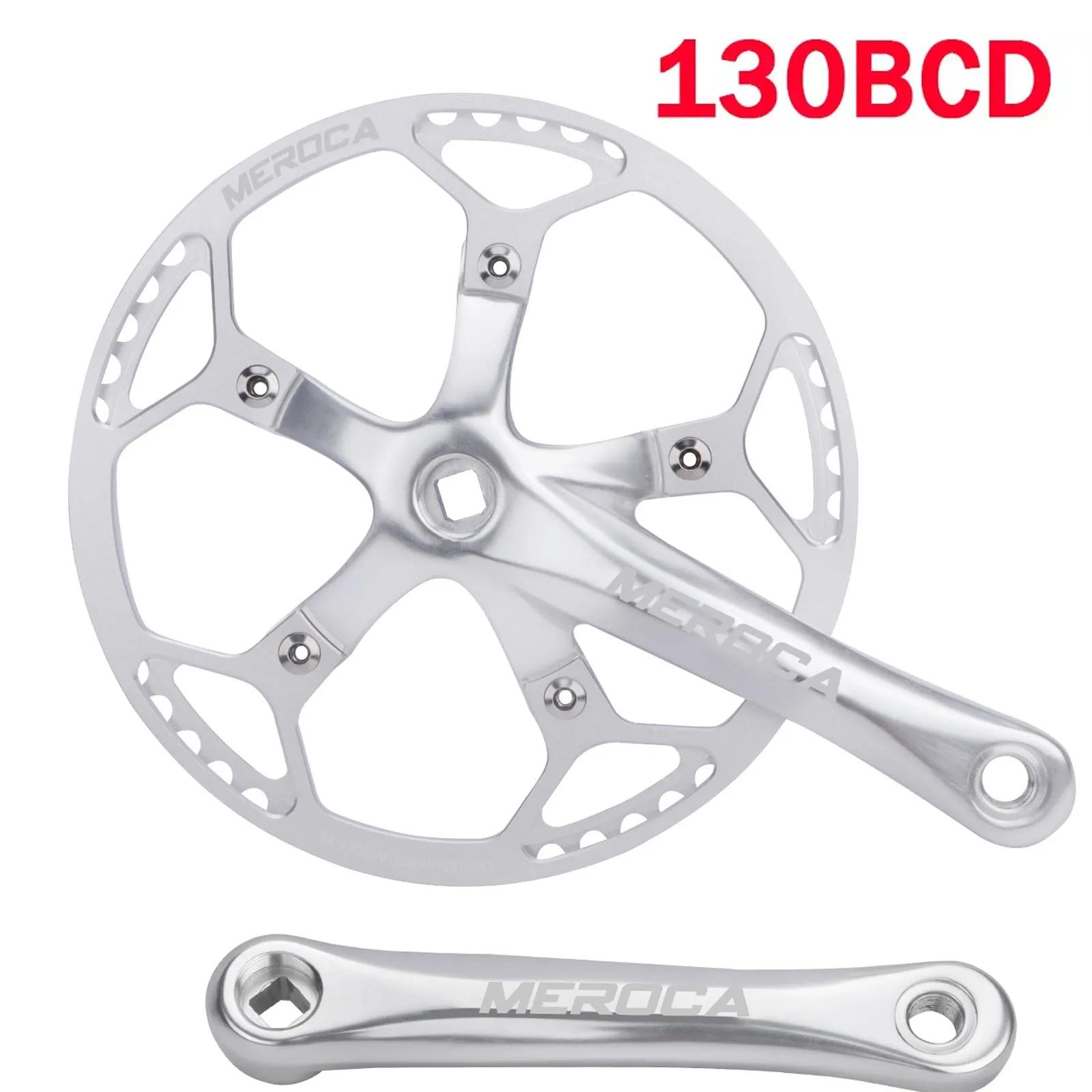 Bielles carrées Litepro pour vélo gravel - Pédalier plateau manivelle 130 BCD 45T à 58T
