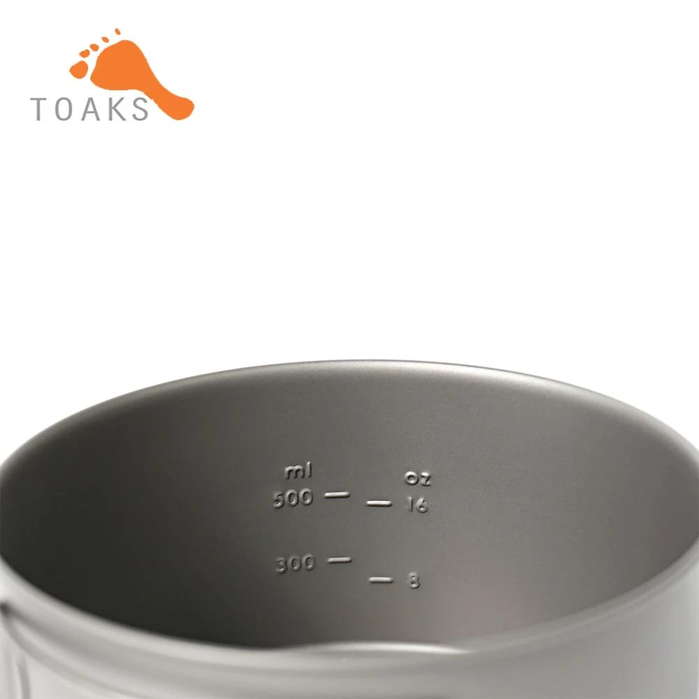 TOAKS POT-900-D130 pur Titane Camping ustensiles de cuisine en plein air