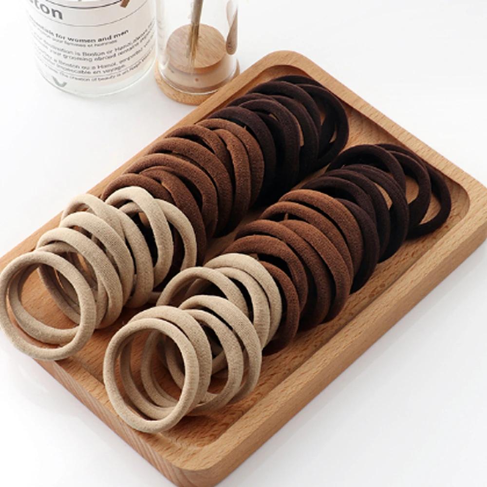 Bandes de cheveux élastiques pour enfants, chouchou sucré pour filles, élastiques à cheveux, pinces à cheveux, bande de sauna, accessoires pour cheveux, 20 pièces, 50 pièces, 100 pièces