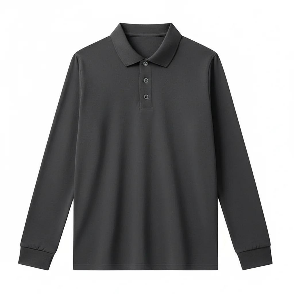 Polos à manches longues pour hommes, grande taille, automne hiver, 1XL-7XL, 110-175kg, hauts amples et surdimensionnés, vêtements pour hommes de grande taille