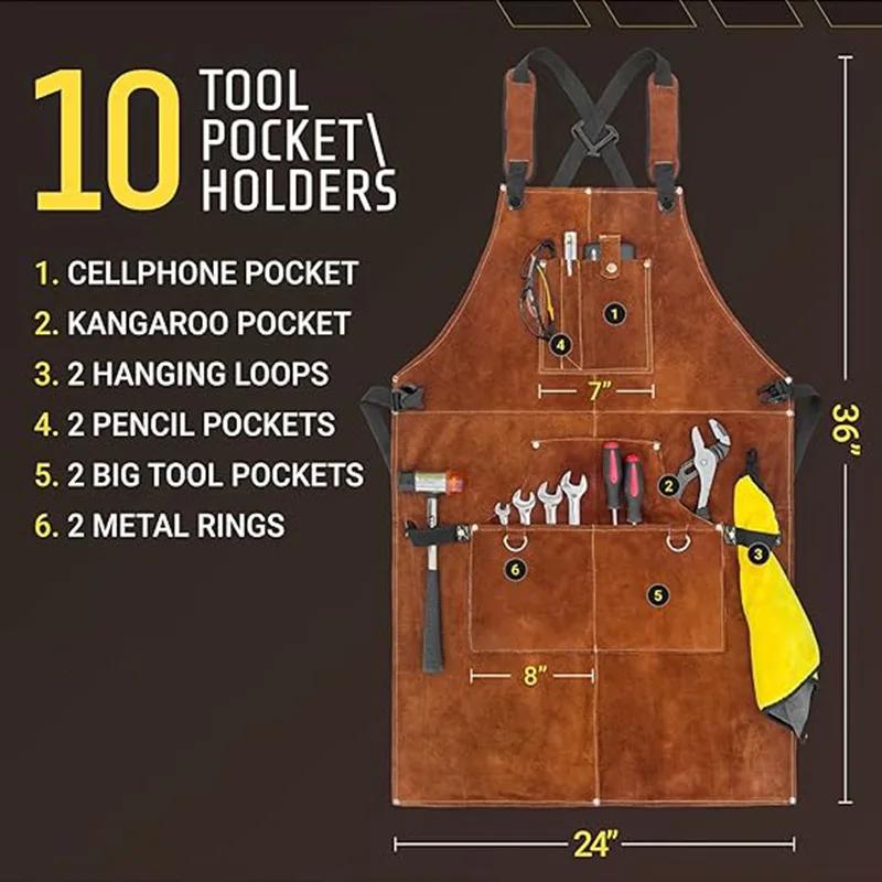 Tablier de travail de soudage robuste