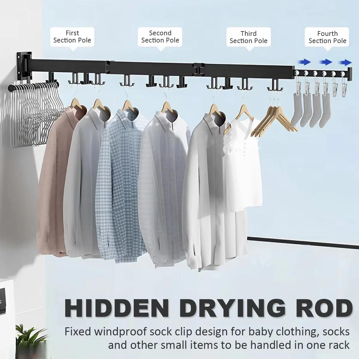 Étendoir à vêtements, rétractable