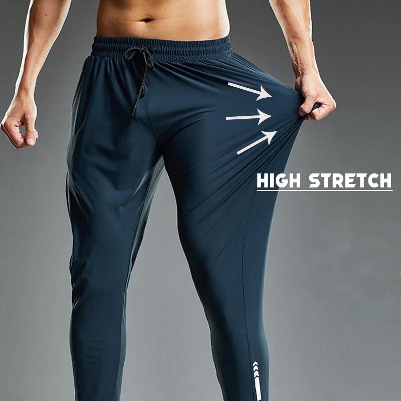 Pantalon de jogging élastique pour hommes - Survêtement décontracté pour course et fitness été