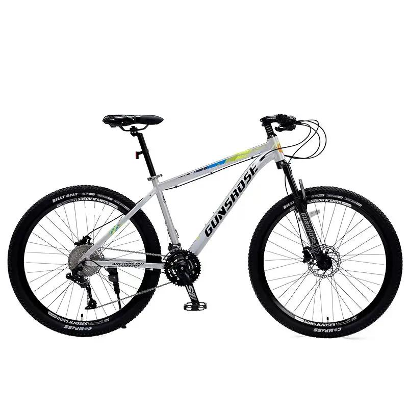 Cadre en alliage d'aluminium pour vélo de route et VTT, 29 pouces, freins à disque hydrauliques, éblles chocs, 24/27/30 vitesses, 26/27.5 pouces