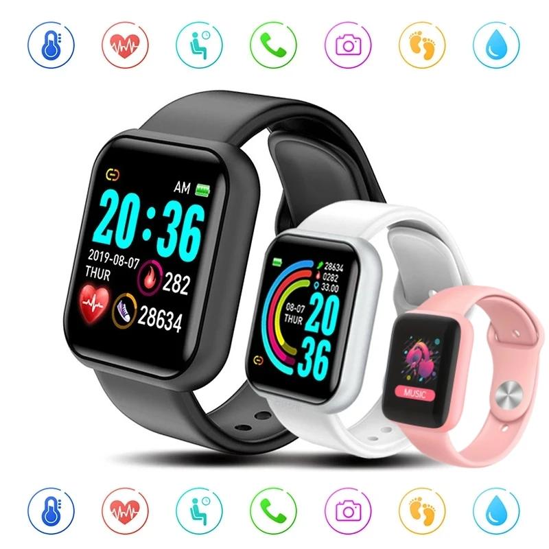Montres intelligentes de sport étanches avec écran de document, bracelet de fitness Bluetooth, tension artérielle, fréquence cardiaque, moniteur de sommeil, santé