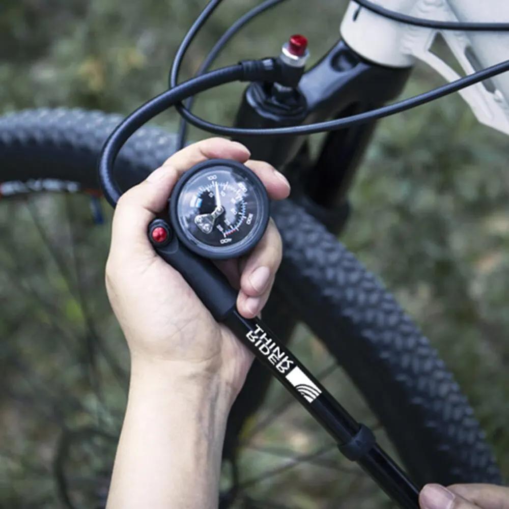ThinkRider Portable Haute pression 300psi Vélo Pompe À Air avec Jauge pour Fourche et Arrière Suspension Amortisseur Montagne