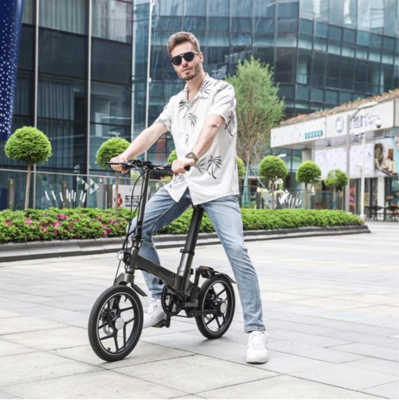 Mini Vélo Électrique Pliant de 16 Pouces, 250W, 36V, 40km d'Autonomie, pour la Ville, pour Adulte