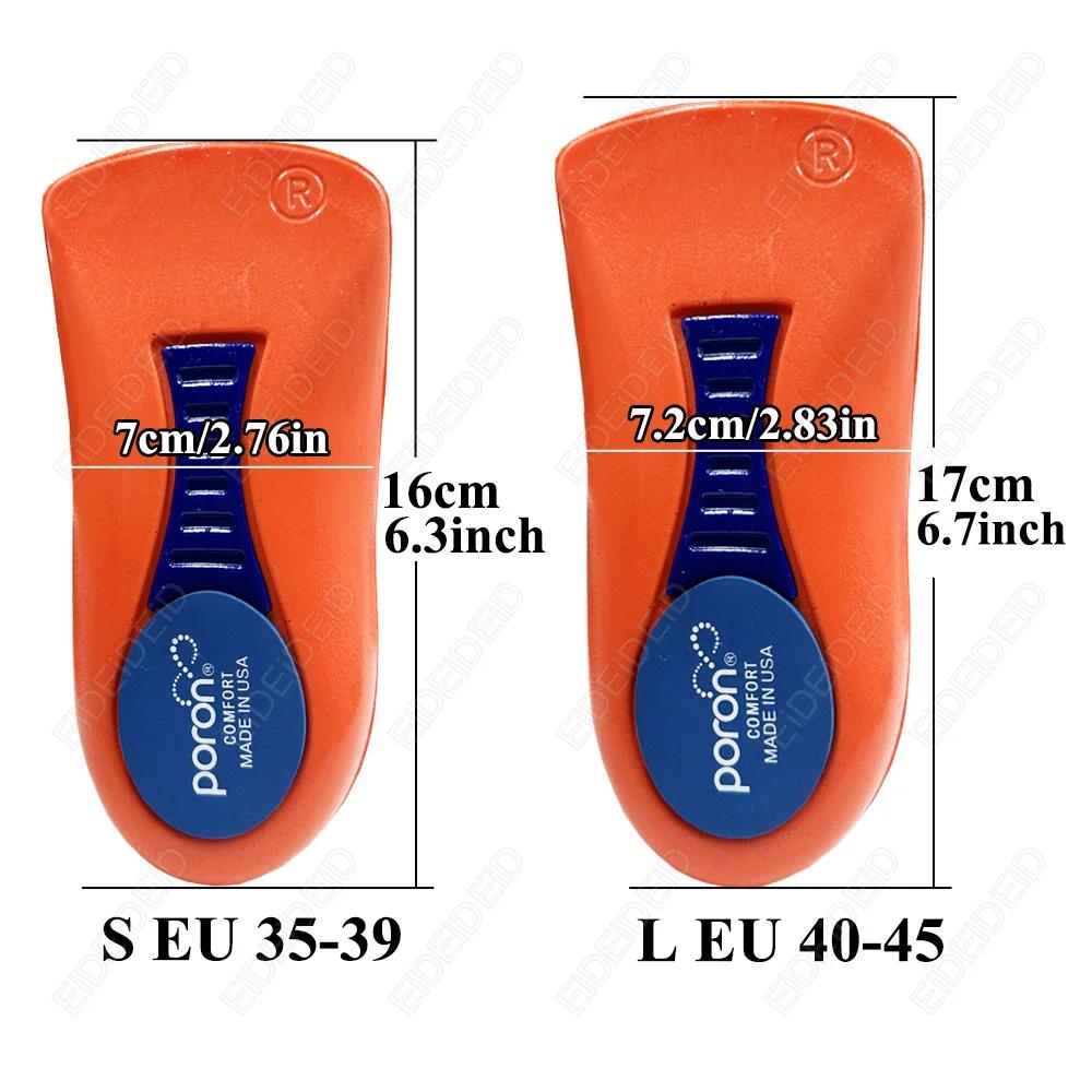 Semelles orthopédiques de Sport élastiques pour pieds hommes femmes EVA Absorption des chocs demi-chaussures coussin pour la course à pied basket-ball soins du Sport