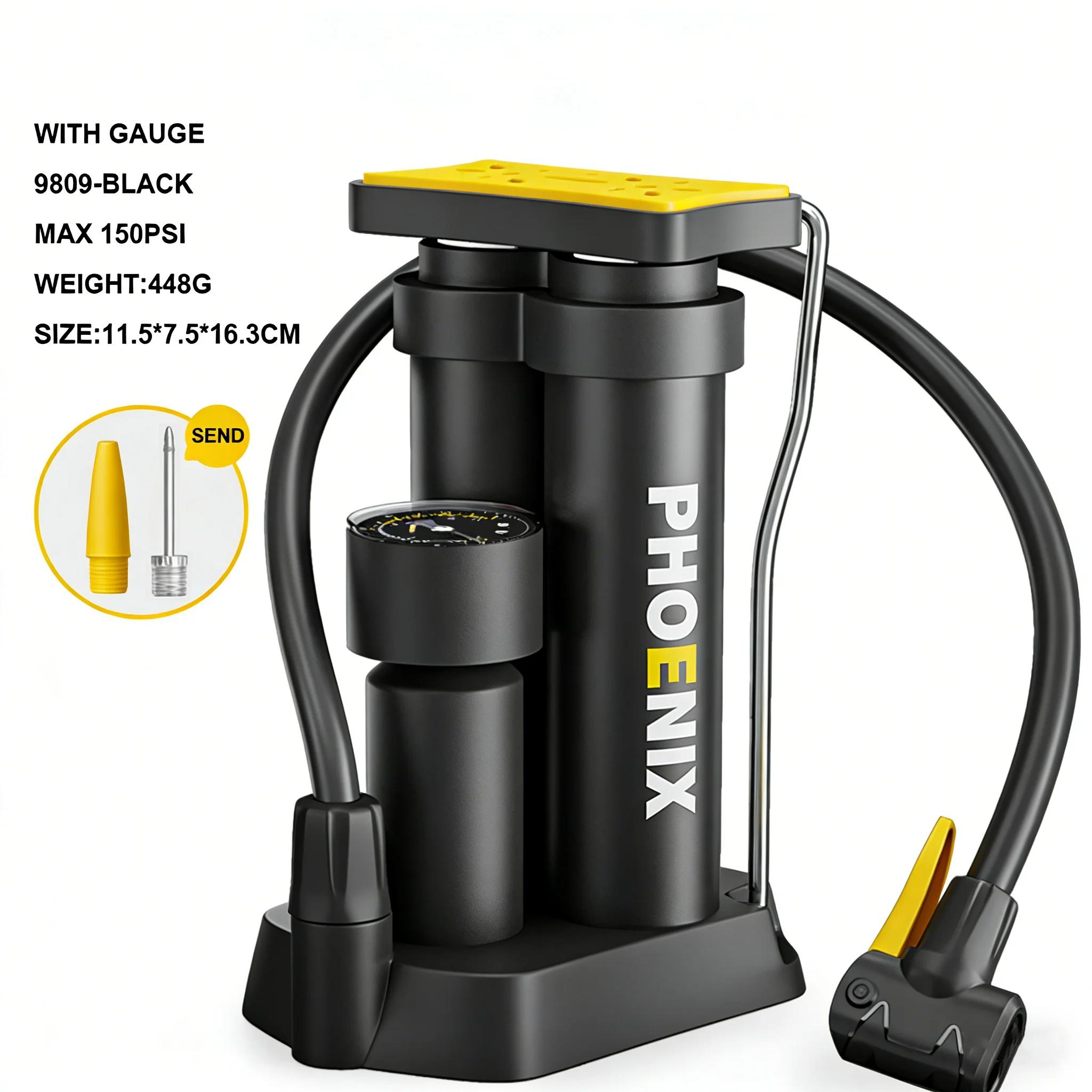 XUNTING Double cylindre vtt haute pression 150 PSI pompe à vélo Portable