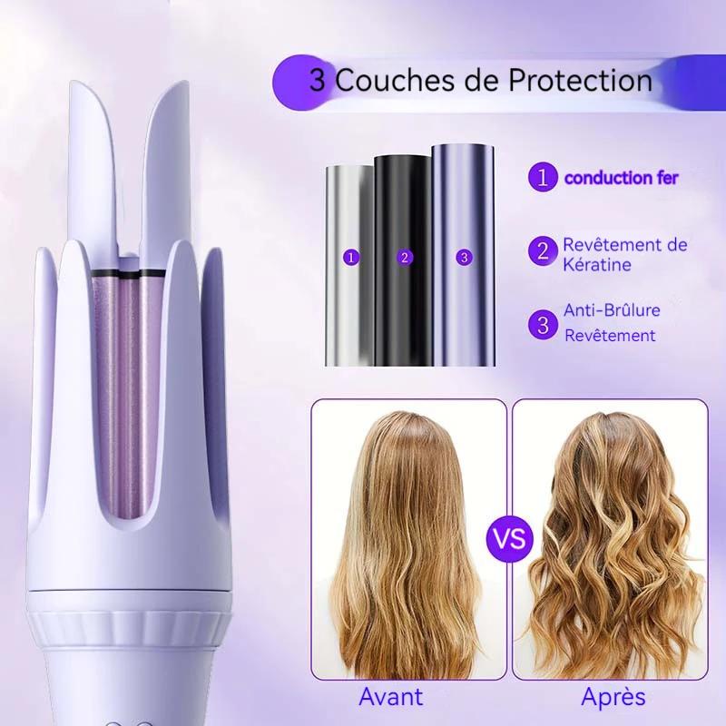 Fer à friser les cheveux 32mm bigoudi baguette professionnelle pinces bouclées en céramique électrique Salon outil de co