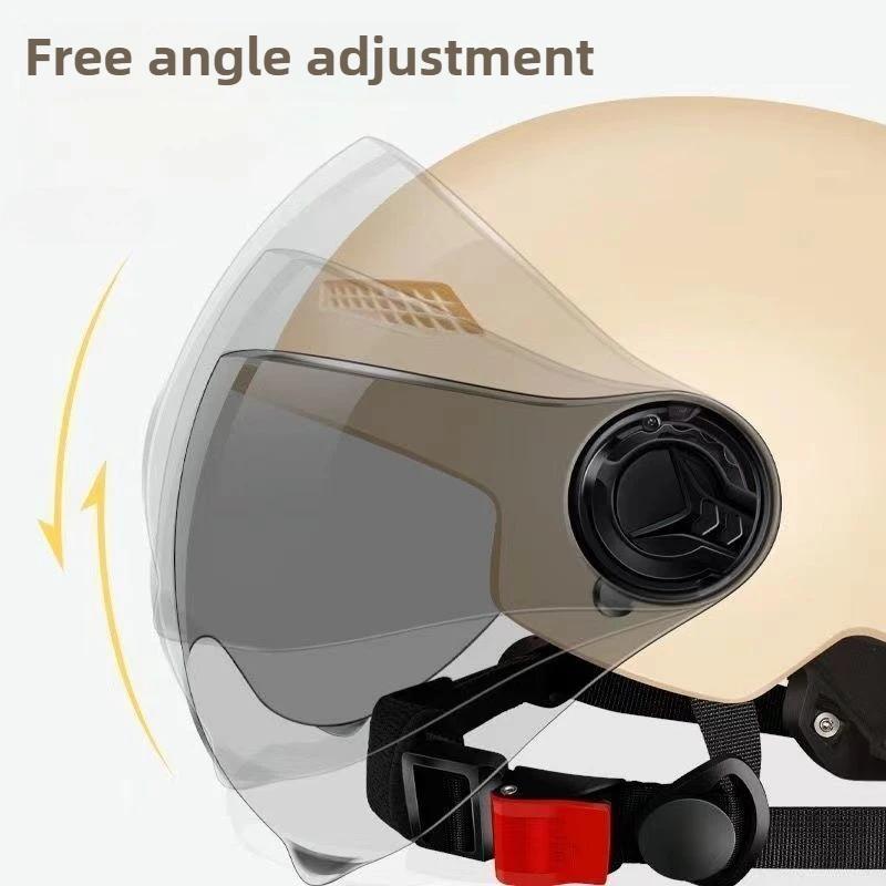 Casque de sécurité pour vélo électrique avec lunettes