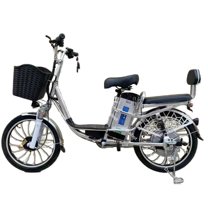 Vélos électriques pour adultes vélos électriques à deux roues 20 pouces 48V 350W 240W gamme 80KM vélo électrique puissant batterie amovible