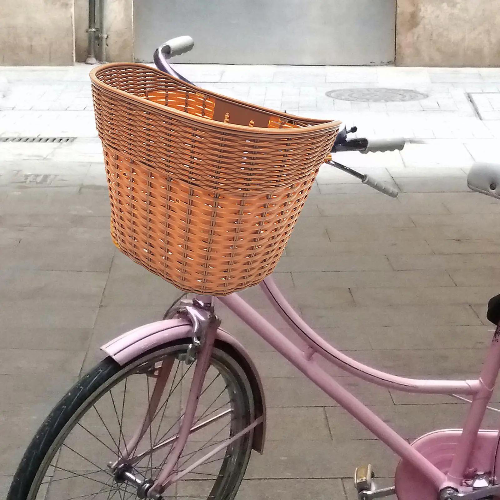 Panier de vélo panier de vélo Vintage Portable panier de cyclisme transporteur sacoche avant