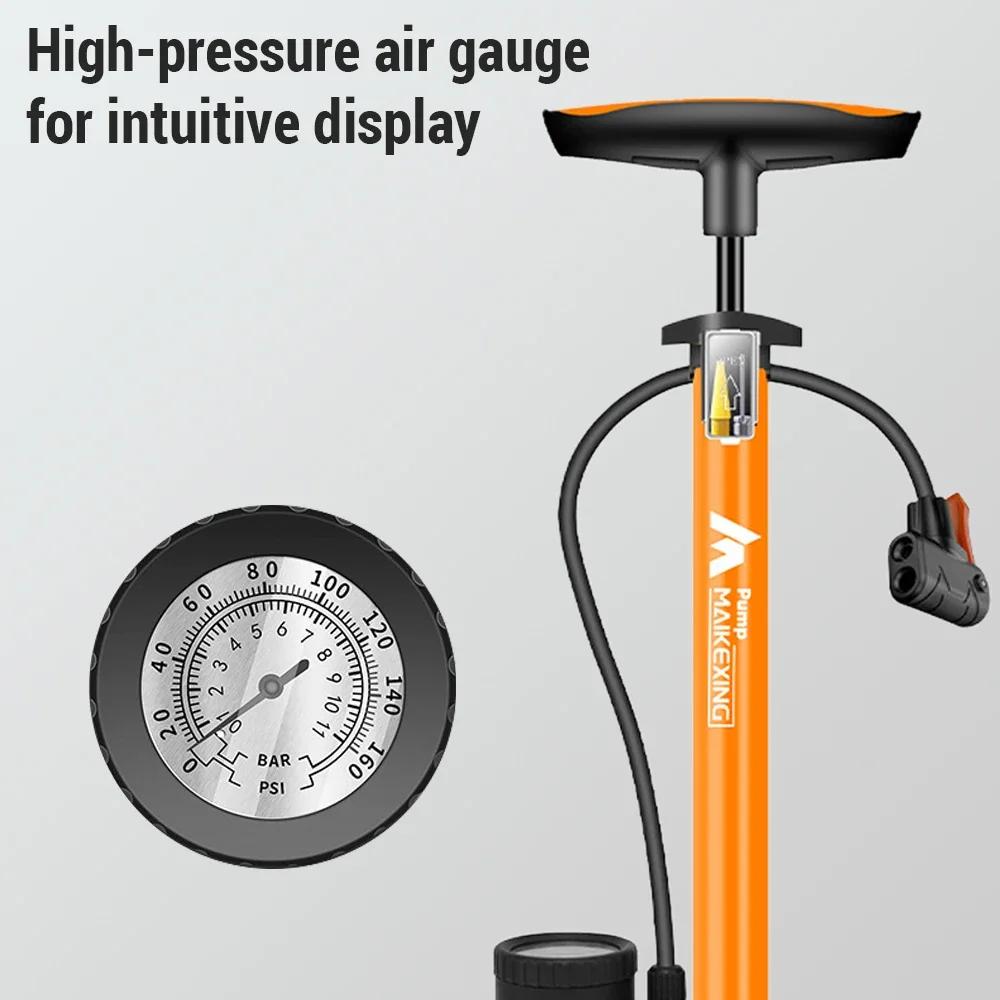 Pompe à vélo avec jauge