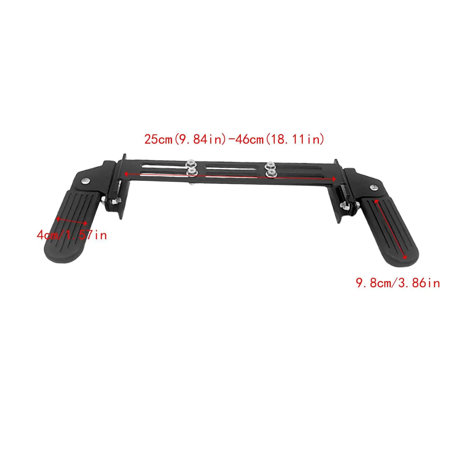 Repose-pieds avant pour vélo électrique, pédale rétractable pliable, antidérapante, universelle, réglable, installation facile, robuste