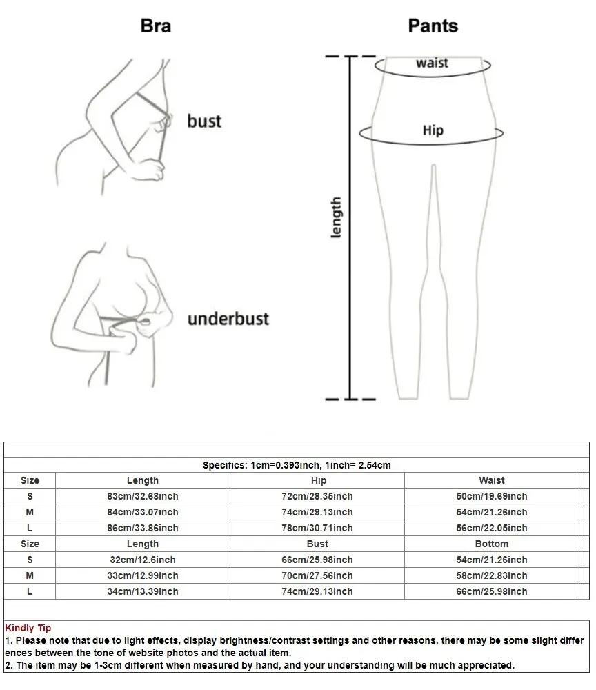 Ensemble yoga deux pièces femme - Tenue sport leggings avec soutien-gorge et pantalon fitness