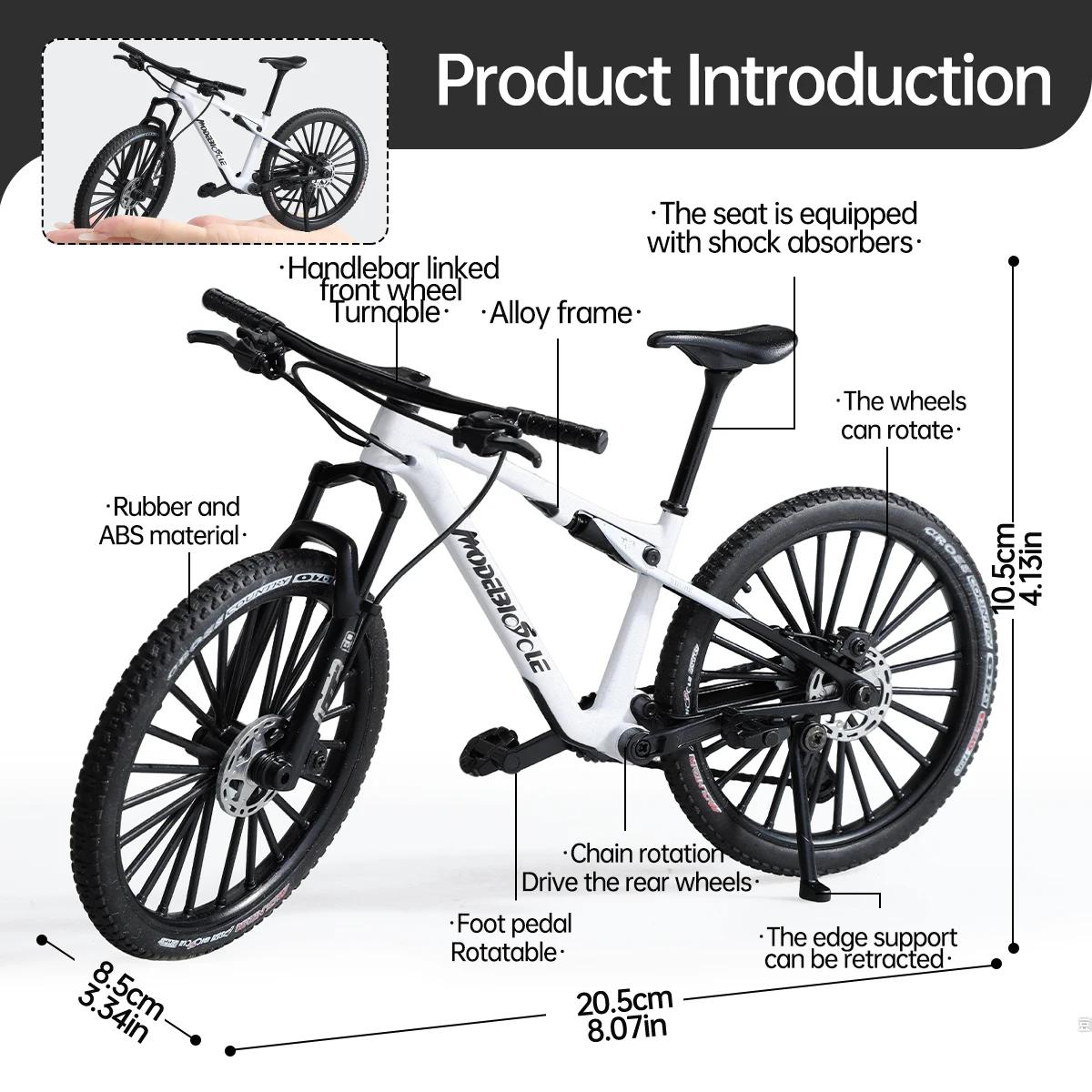 Modèle et base de VTT vintage en métal 1:8