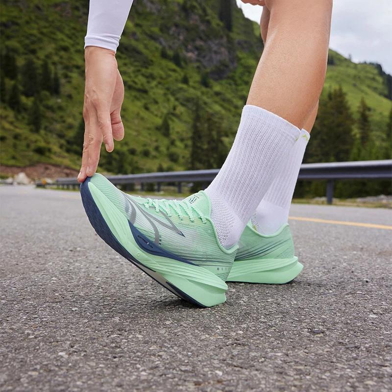 Chaussures de course hommes 361 degrés furieux ET - Marathon plaque carbone rebond amorti respirant baskets