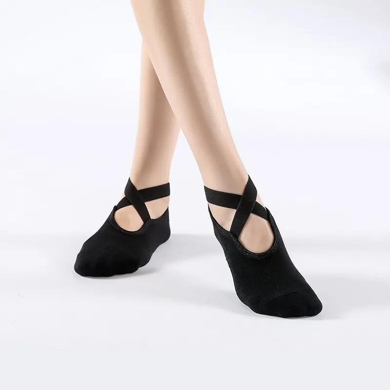 Chaussettes Pilates yoga femmes coton respirant haute qualité fitness danse ballet sport
