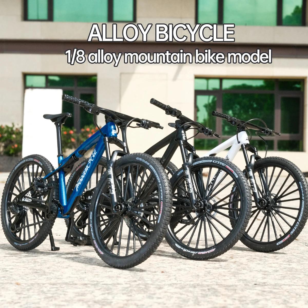 Modèle et base de VTT vintage en métal 1:8