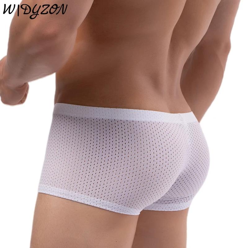 Culotte homme caleçon homme Sexy maille Shorts boxeurs sous-vêtements respirant Ropa intérieur Hombre Boxershorts hommes boxeurs doux