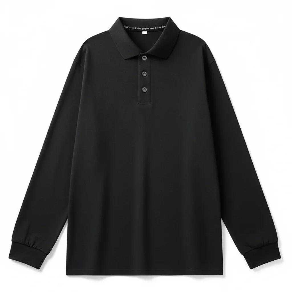 Polos à manches longues pour hommes, grande taille, automne hiver, 1XL-7XL, 110-175kg, hauts amples et surdimensionnés, vêtements pour hommes de grande taille