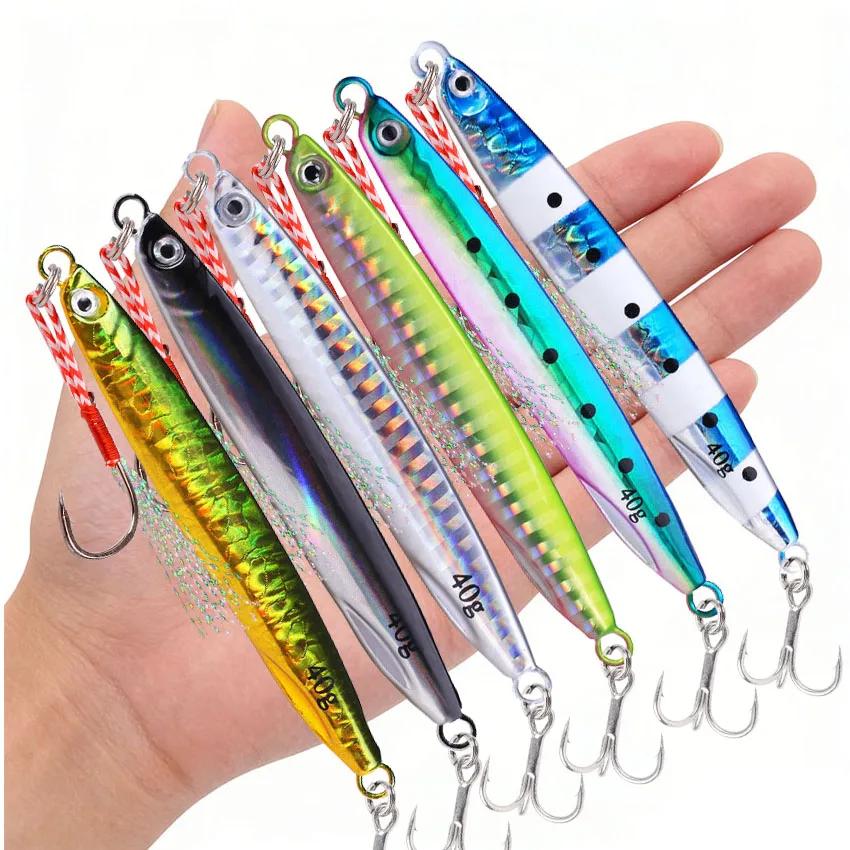 1/2/12 pièces Jig Shore gabarits cuillère coulée glisser 7G 10G 14G 17G 21G 30G 40G merBass leurre appât artificiel maté