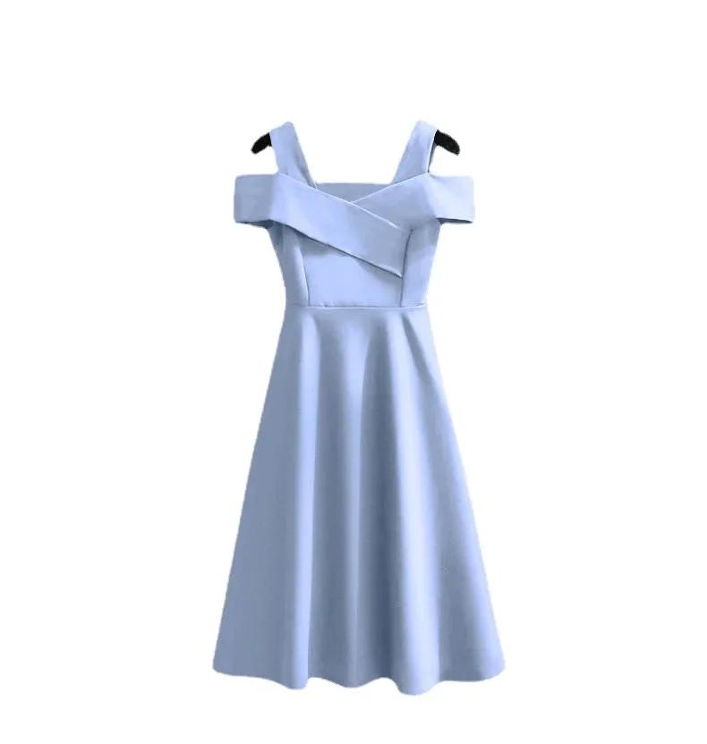 Robe élégante à la mode pour femmes, jupe couvertes à la taille, amincissante, filles rondes, grande taille, été, vente en gros, 2022