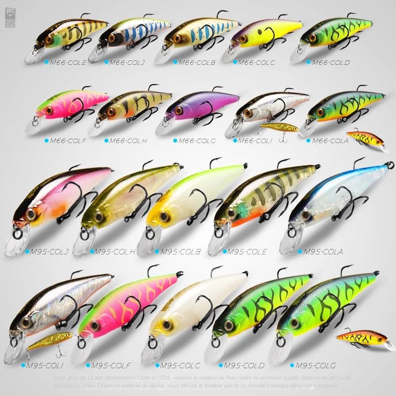 BEARKING Squad Minnow 95mm 14.8g 65mm 6g système de poids en tungstène SP leurres de pêche couleurs assorties manivelle 
