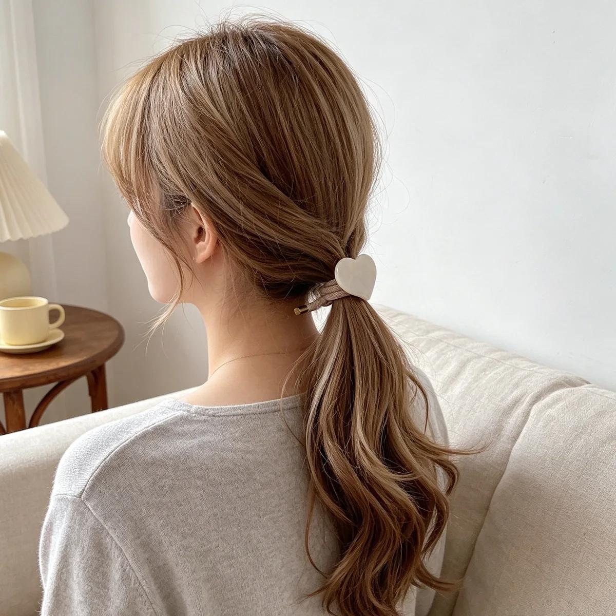 Élastique à cheveux haute élasticité durable, n'abîme pas les cheveux, mignon, pour queue de cheval et cheveux épais, accessoires capillaires