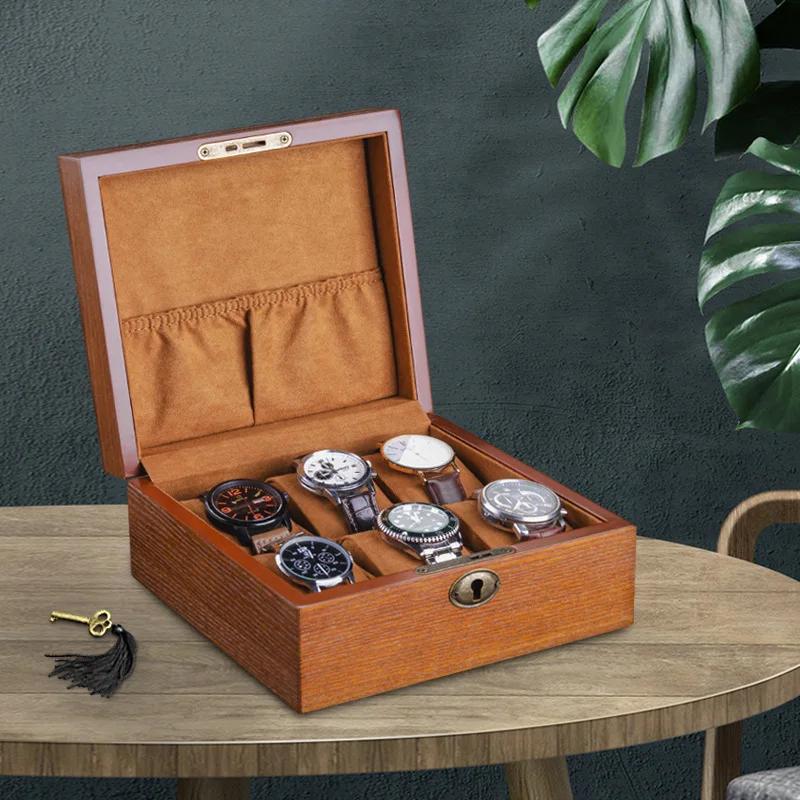 Boîte de montre en bois boîtes