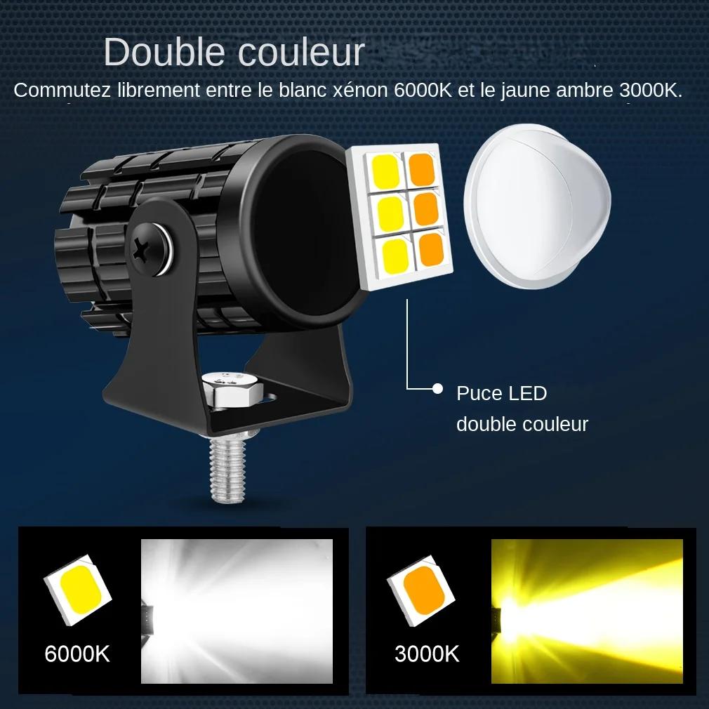 Projecteur de phare universel à lampe LED pour moto
