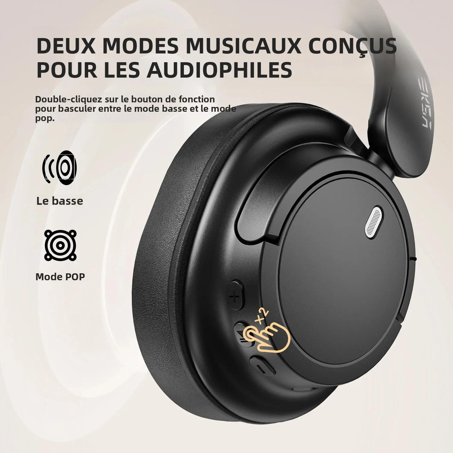 Oneodio EKSA V16 casque sans fil Bluetooth 5.3 sur l'oreille