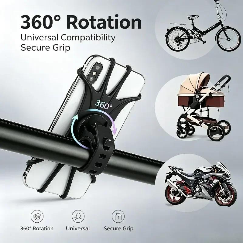 Support de téléphone pour vélo, support de téléphone portable pour moto, adapté à divers modèles de téléphones