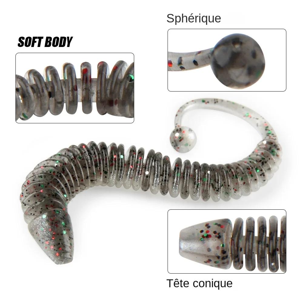 Spinpoler nouvelle queue d'écureuil leurre souple appât de pêche ver route sous-appât