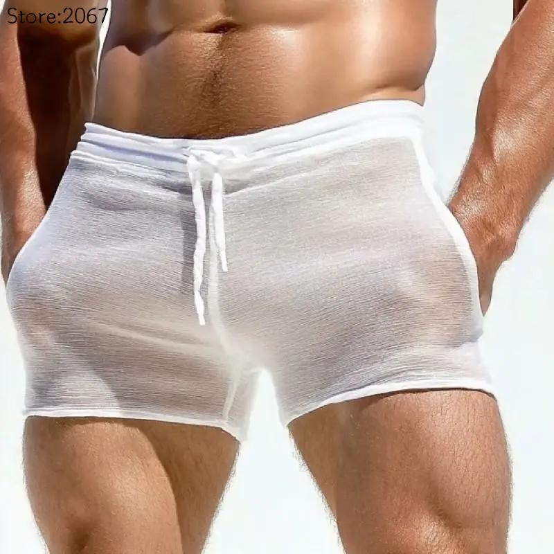 Shorts sexy à lacets pour hommes grandes tailles – Confortables