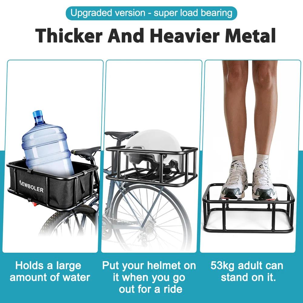Panier de vélo panier de vélo arrière avec doublure