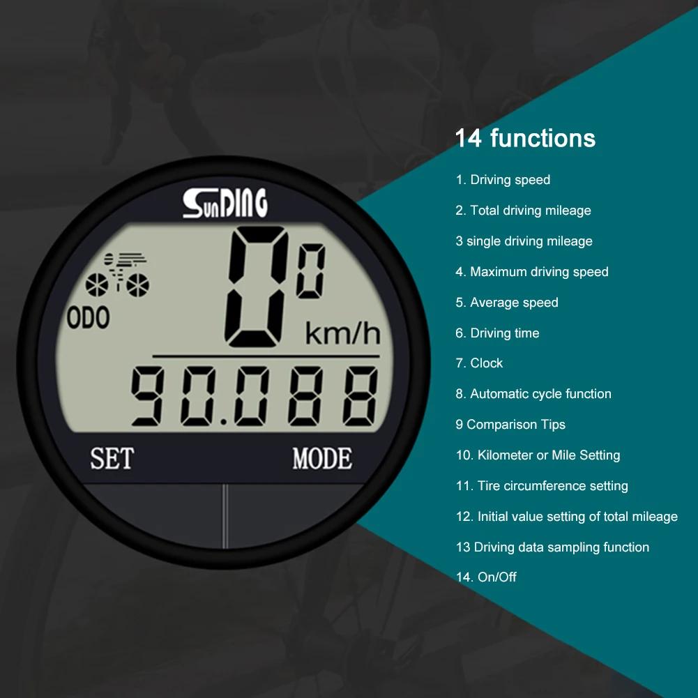 Compteur de vitesse de vélo multifonctionnel avec écran, compteur kilométrique pour vélo de montagne, pour femmes et hommes