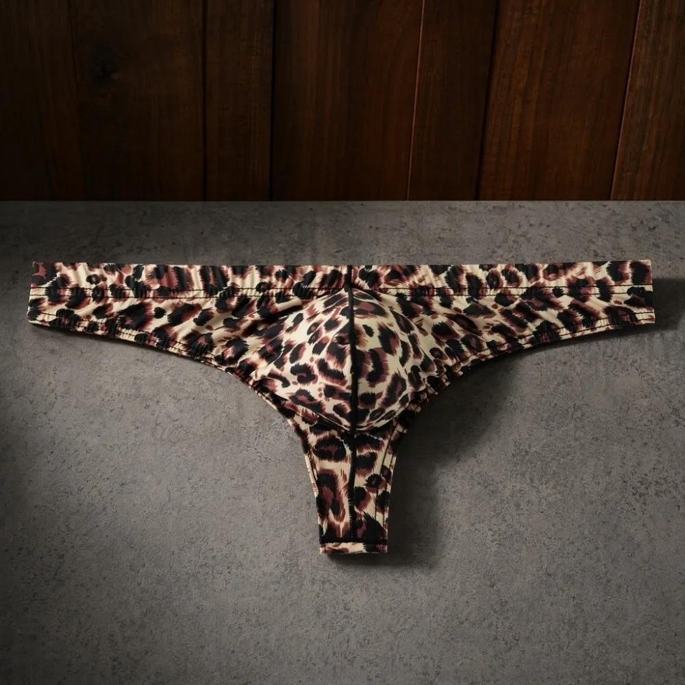 Sous-vêtements pour hommes, lingerie pour hommes, string imprimé léopard, taille basse, culotte pour hommes, sous-vêtements fins, slips pour hommes, cadeaux