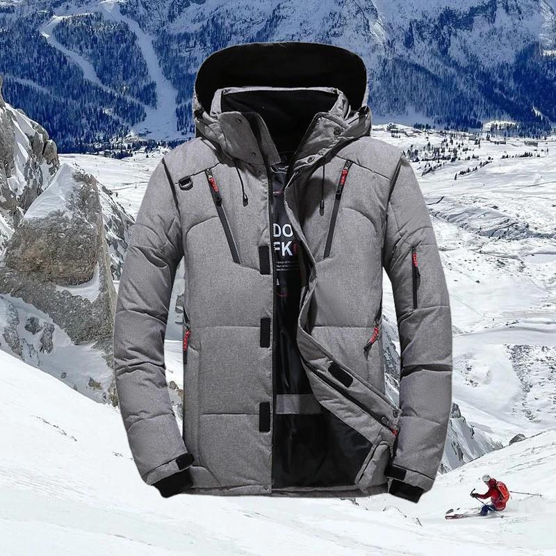 Doudoune coupe-vent trempée pour homme, veste de ski de montagne, sports de plein air, vêtements de camping d'hiver, garder au chaud, 506