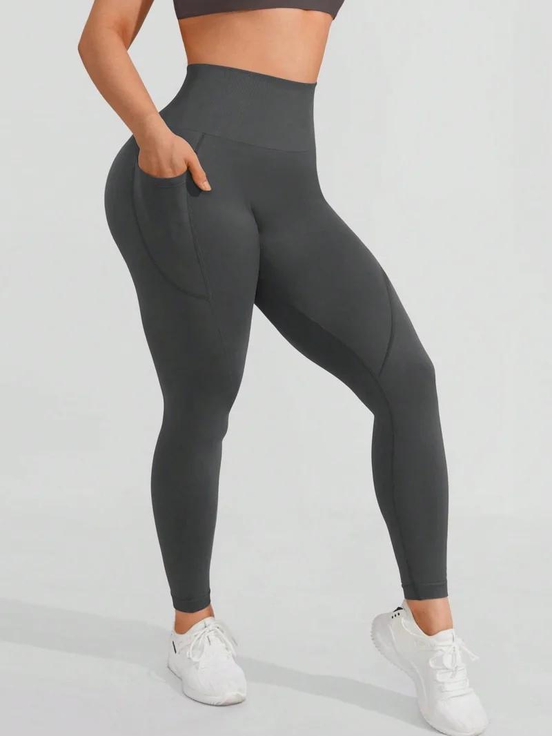 Leggings froissés sexy femme effet push-up - Collants sport fitness yoga lifting fesses confortables