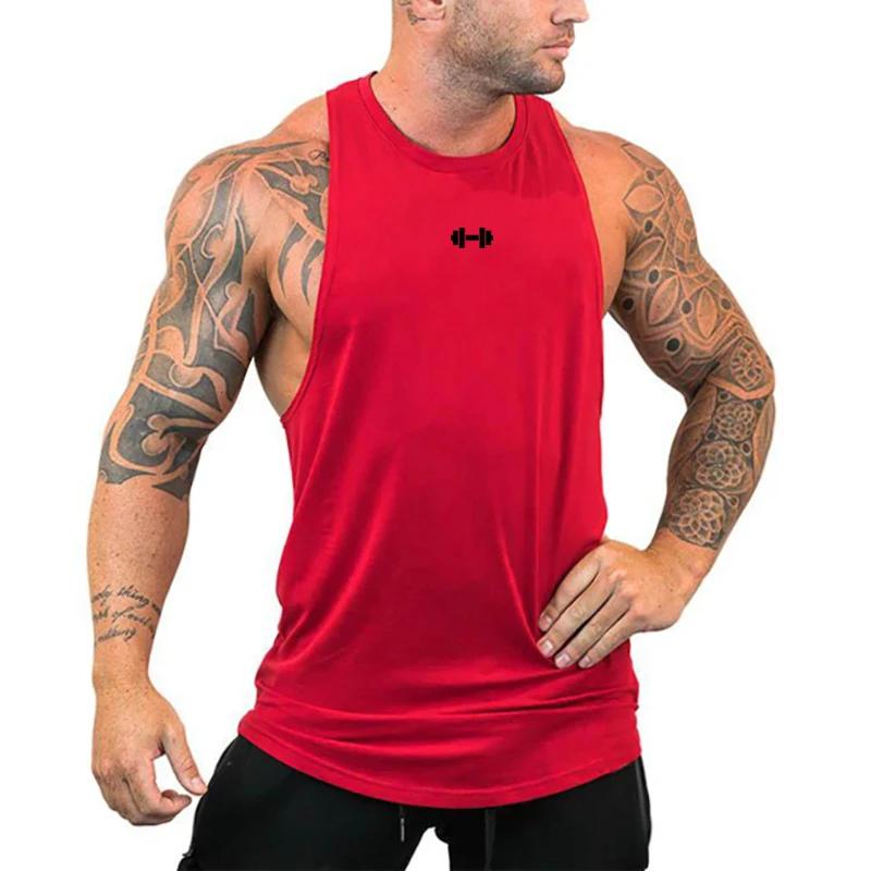 Débardeurs de sport pour hommes en coton respirant pour la gym