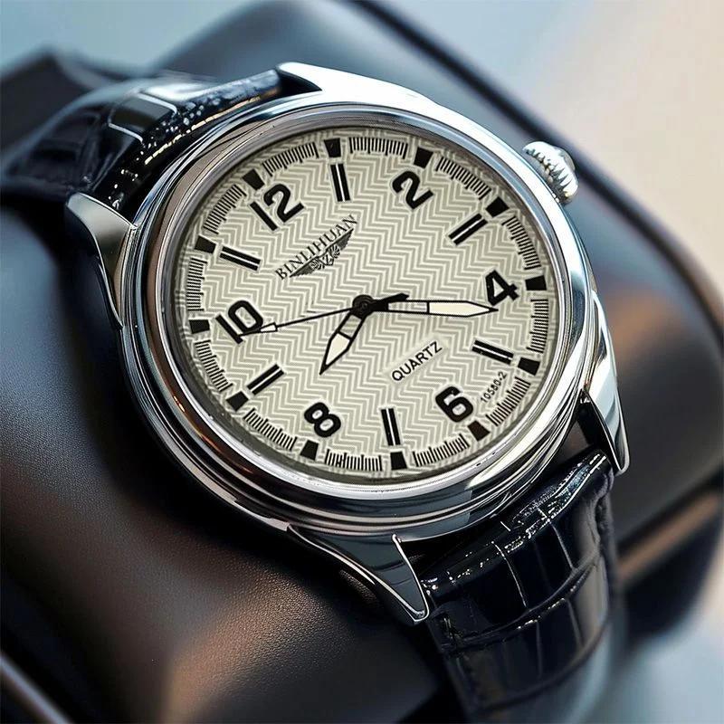 Top marque homme montre-bracelet de luxe affaires étanche hommes montre pour hommes Quartz horloge en cuir hommes montres reloj + boîte hommes cadeau