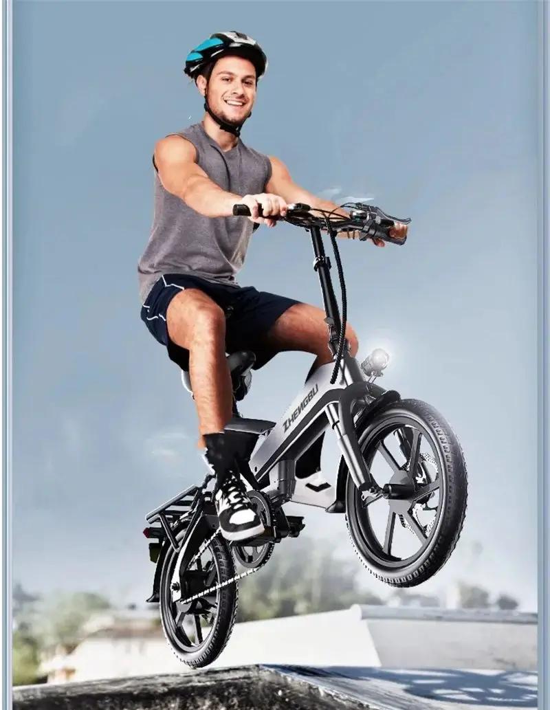 Vélo électrique pliable pour adulte avec 2 sièges pour longue Distance 400W 48V léger Portable Mini vélo électrique pliant homme